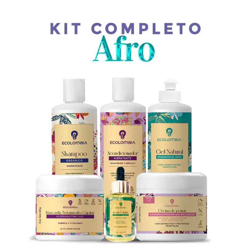 MONTAJE KIT COMPELTO AFRO FONDO BLANCO