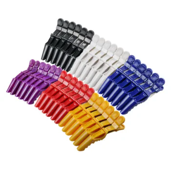 Pinzas Cocodrilo x 6 Unidades para Separar y Sujetar el Cabello