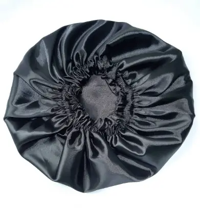 gorros de satin color negro